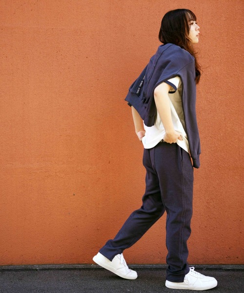 AVIREX(アヴィレックス)の「《WEB&DEPOT限定》SWITCHING SWEAT PANTS/ スウィッチング スウェットパンツ(スウェットパンツ・レディース・チャコールグレー/ブルー・FREE)」の14枚目の写真