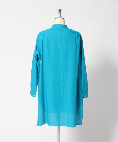 ORCIVAL(オーシバル)の「ORCIVAL/オーシバル バンドカラーシャツ BAND COLLAR SHIRT RC-3794 YLF(シャツワンピース・レディース・ターコイズブルー/ブルー・1)」の11枚目の写真