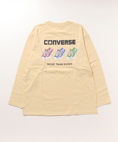 CONVERSE(コンバース)の「CONVERSE コンバース プリントロングスリーブTシャツ(Tシャツ/カットソー・レディース・ブルー/チャコール/グレー/ピンク/イエロー/ホワイト・M/L)」の8枚目の写真