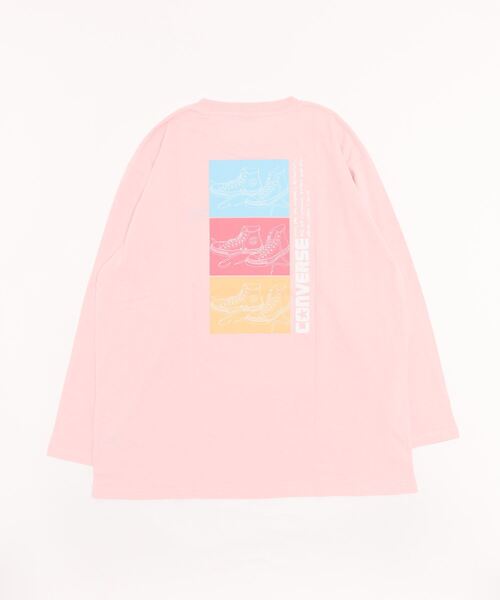 CONVERSE(コンバース)の「CONVERSE コンバース プリントロングスリーブTシャツ(Tシャツ/カットソー・レディース・ブルー/チャコール/グレー/ピンク/イエロー/ホワイト・M/L)」の11枚目の写真