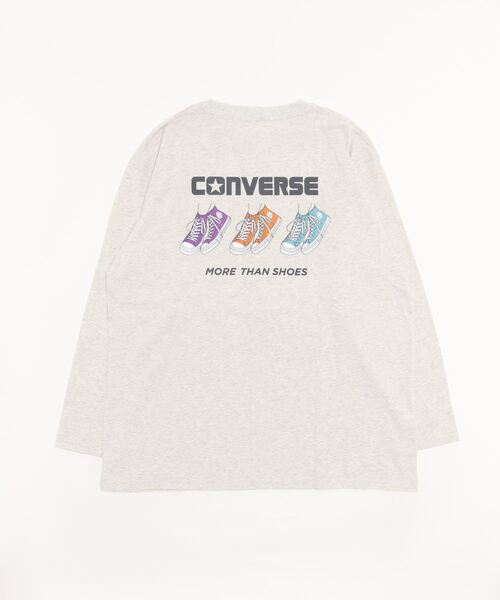 CONVERSE(コンバース)の「CONVERSE コンバース プリントロングスリーブTシャツ(Tシャツ/カットソー・レディース・ブルー/チャコール/グレー/ピンク/イエロー/ホワイト・M/L)」の12枚目の写真