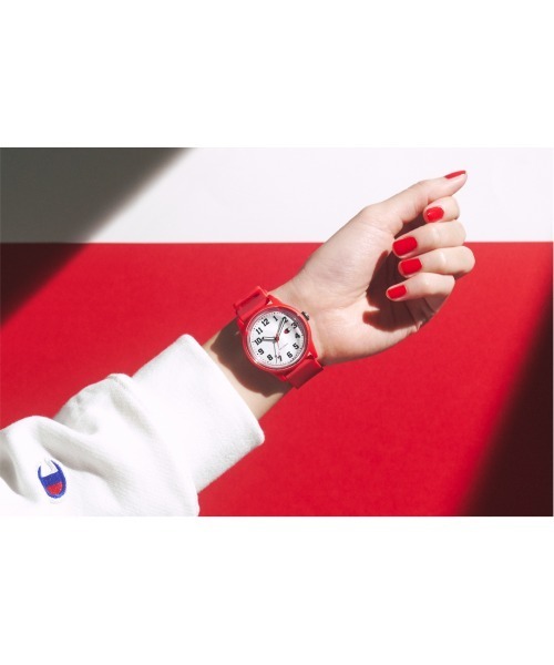 Champion(チャンピオン)の「Champion ソーラーウォッチ(アナログ腕時計・メンズ・グリーン/ブラウン/ベージュ/ブラック系その他/ブラック/レッド・M)」の13枚目の写真