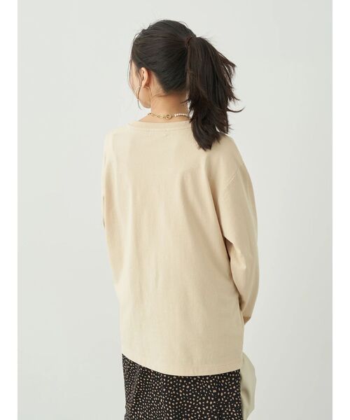 earth music&ecology(アースミュージックアンドエコロジー)の「enfin tu vois ロゴロンT(シャツ/ブラウス・レディース・ブラック/クリーム/オレンジ/ブルー・FREE)」の20枚目の写真