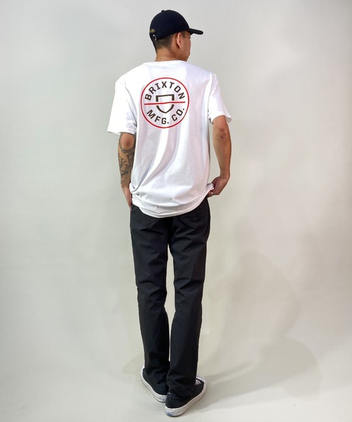 BRIXTON(ブリクストン)の「BRIXTON/ブリクストン オーバーサイズ バックプリントTシャツ/半袖Tシャツ 16493(Tシャツ/カットソー・メンズ・ホワイト/グリーン/ブラック・L/XL/M)」の17枚目の写真