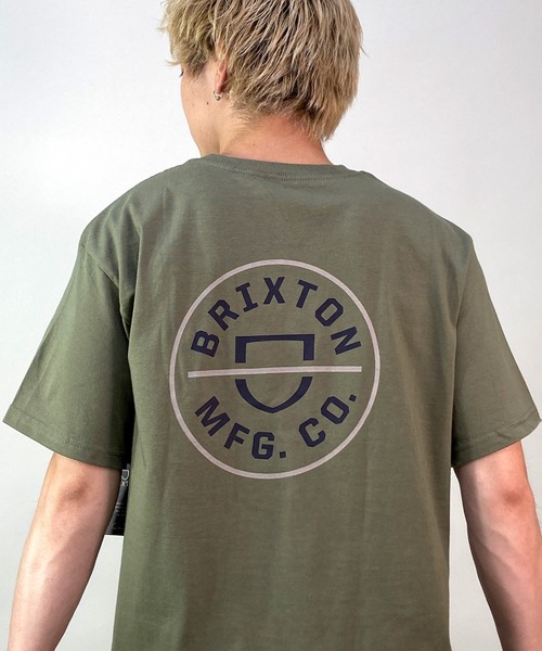 BRIXTON(ブリクストン)の「BRIXTON/ブリクストン オーバーサイズ バックプリントTシャツ/半袖Tシャツ 16493(Tシャツ/カットソー・メンズ・ホワイト/グリーン/ブラック・L/XL/M)」の9枚目の写真