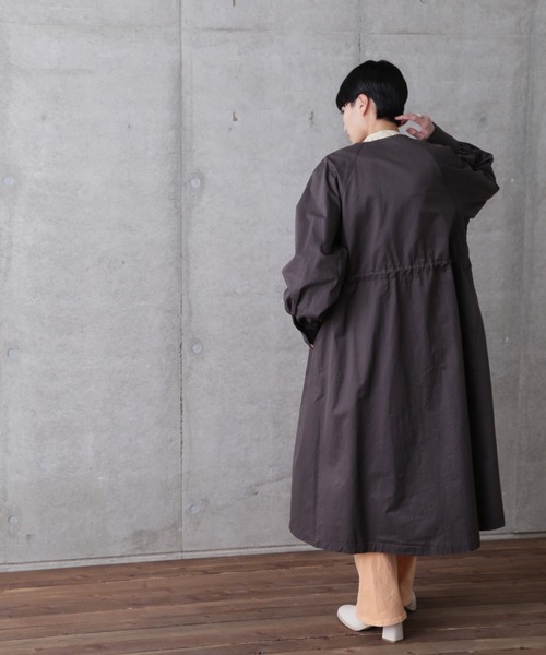 ROSE BUD(ローズバッド)の「ノーカラーコート(ノーカラーコート・レディース・ベージュ/ピンク/グレー・FREE)」の12枚目の写真