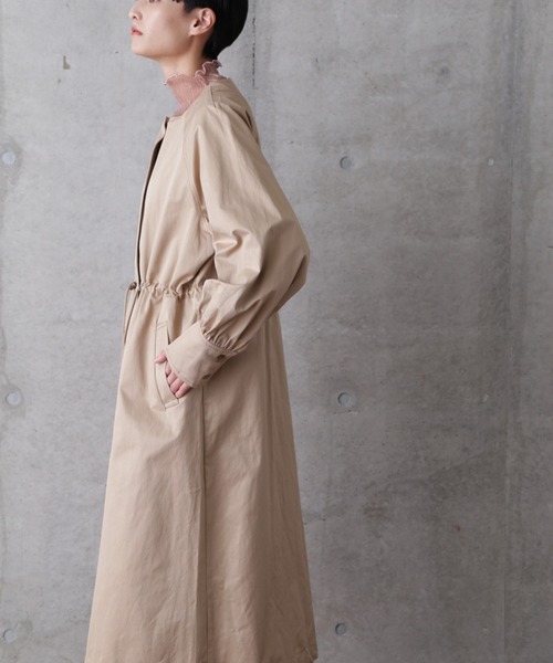 ROSE BUD(ローズバッド)の「ノーカラーコート(ノーカラーコート・レディース・ベージュ/ピンク/グレー・FREE)」の19枚目の写真