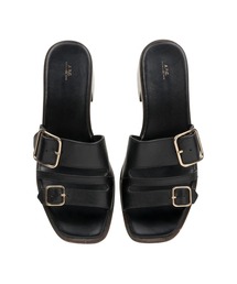 A.P.C アーペーセー サンダル SANDALES EMILE 22P A.P.C. アーペーセー サンダル カットワーク ホワイト ミュール