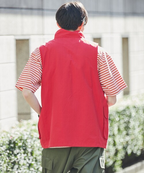 coen（コーエン）の「Chinook Sport（チヌークスポーツ）別注グログランゲームベスト（セットアップ対応）（ベスト・メンズ・ブラック/レッド・M/L/XL）」の5枚目の写真