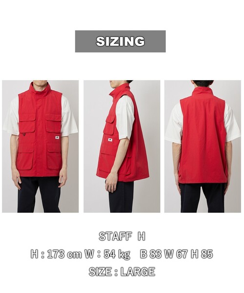 coen（コーエン）の「Chinook Sport（チヌークスポーツ）別注グログランゲームベスト（セットアップ対応）（ベスト・メンズ・ブラック/レッド・M/L/XL）」の21枚目の写真