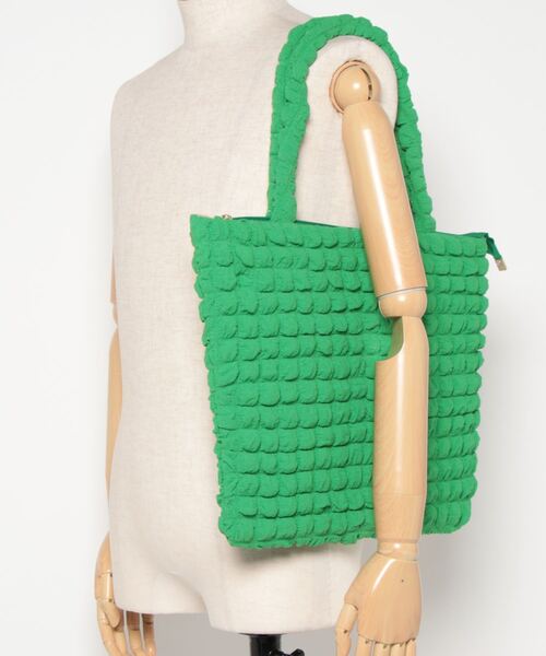 KOBE LETTUCE（コウベレタス）の「ぽこぽこトートバッグ（トートバッグ・レディース・ホワイト/ピンク/グリーン・FREE）」の15枚目の写真
