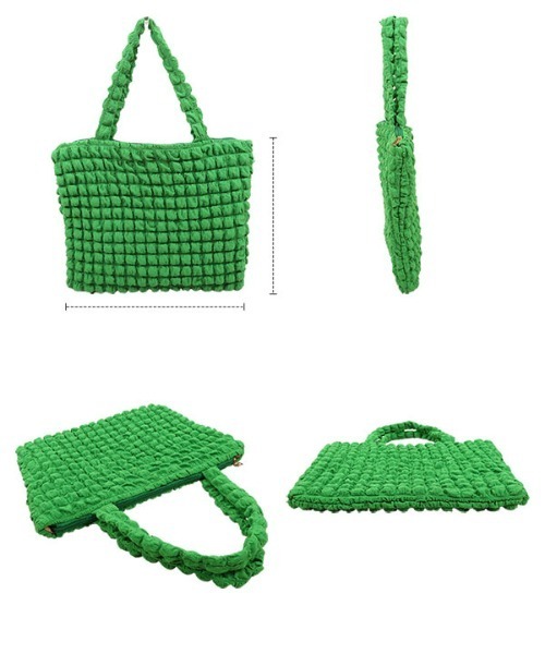 KOBE LETTUCE（コウベレタス）の「ぽこぽこトートバッグ（トートバッグ・レディース・ホワイト/ピンク/グリーン・FREE）」の10枚目の写真