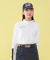 長袖モックネックシャツ 吸汗速乾 UVカット レディース ゴルフウエア
