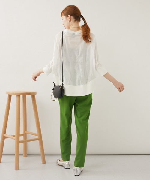 malla(マーラ)の「malla 短縮ドットプルオーバー(シャツ/ブラウス・レディース・ホワイト/ブルー・FREE)」の22枚目の写真