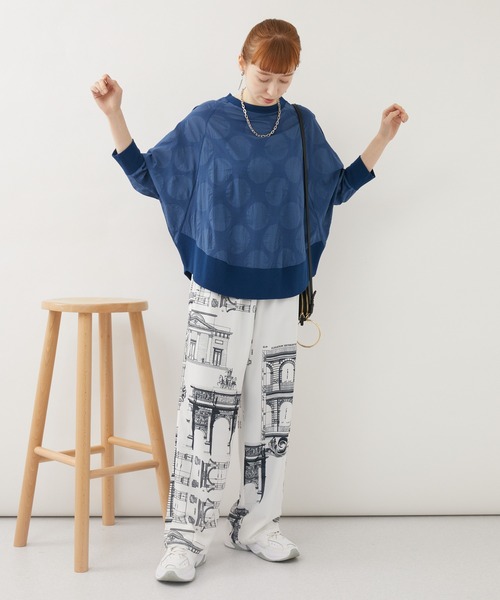 malla(マーラ)の「malla 短縮ドットプルオーバー(シャツ/ブラウス・レディース・ホワイト/ブルー・FREE)」の17枚目の写真