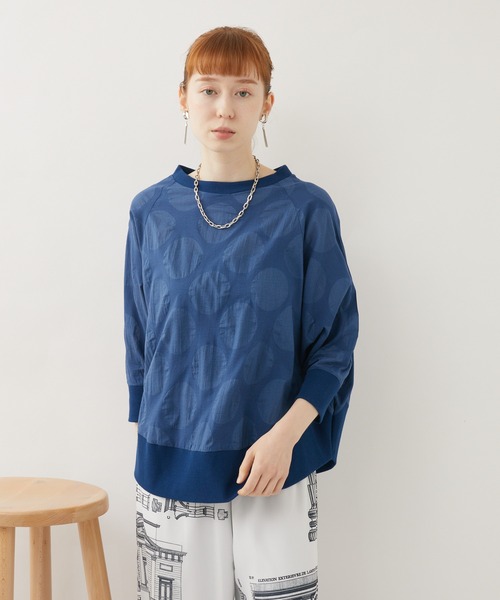 malla(マーラ)の「malla 短縮ドットプルオーバー(シャツ/ブラウス・レディース・ホワイト/ブルー・FREE)」の20枚目の写真