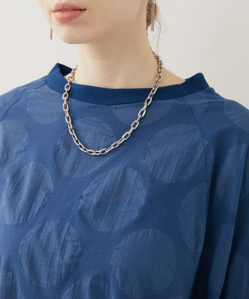 malla(マーラ)の「malla 短縮ドットプルオーバー(シャツ/ブラウス・レディース・ホワイト/ブルー・FREE)」の18枚目の写真