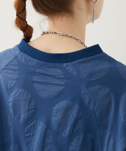 malla(マーラ)の「malla 短縮ドットプルオーバー(シャツ/ブラウス・レディース・ホワイト/ブルー・FREE)」の15枚目の写真