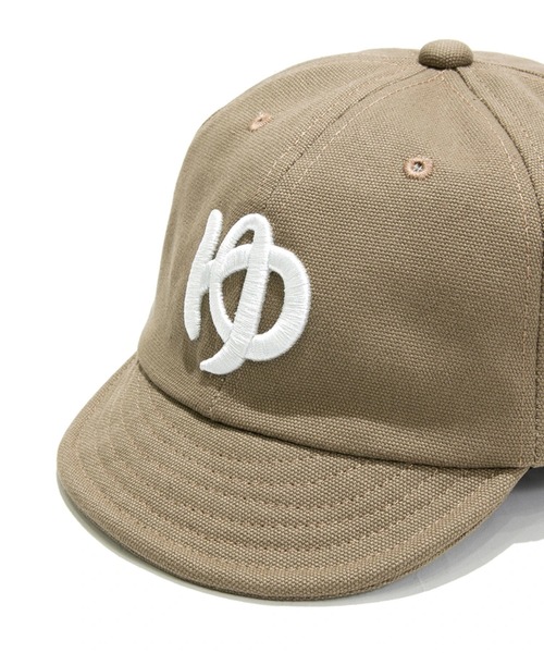 go slow caravan（ゴースローキャラバン）の「キャンバス刺繍 ショートブリムキャップ（キャップ・メンズ・サンドベージュ/ブルー系その他/カーキ/ブラック・FREE）」の4枚目の写真