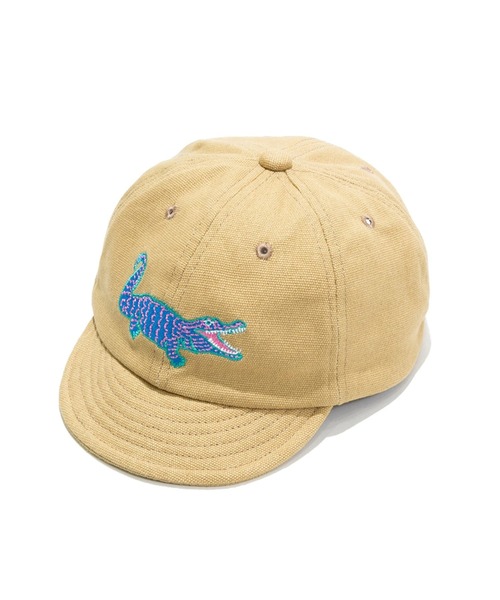 go slow caravan（ゴースローキャラバン）の「キャンバス刺繍 ショートブリムキャップ（キャップ・メンズ・サンドベージュ/ブルー系その他/カーキ/ブラック・FREE）」の14枚目の写真