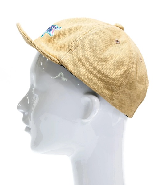 go slow caravan（ゴースローキャラバン）の「キャンバス刺繍 ショートブリムキャップ（キャップ・メンズ・サンドベージュ/ブルー系その他/カーキ/ブラック・FREE）」の17枚目の写真