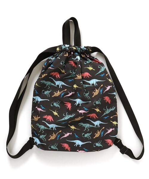 BREEZE（ブリーズ）の「福井県立恐竜博物館コラボ ナップサック（バックパック/リュック・キッズ・ブラック/ベージュ・FREE）」の10枚目の写真