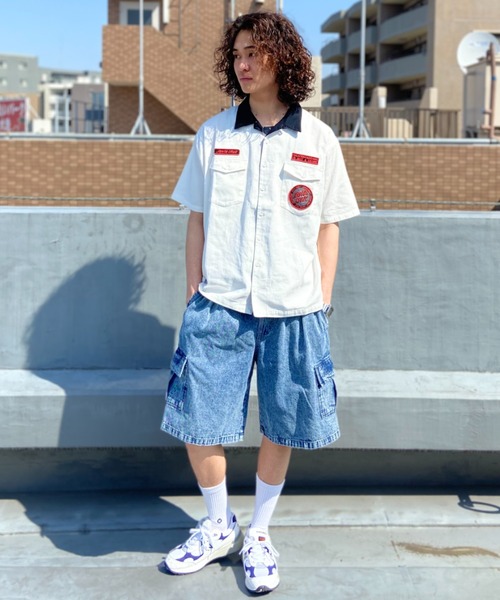 SANTA CRUZ（サンタクルーズ）の「【ムラサキスポーツ限定】SANTACRUZ/サンタクルーズ SC PATCHES WORK SHIRT シャツ 502231205（シャツ/ブラウス・メンズ・ブラック/ホワイト/ベージュ・M/L/XL）」の16枚目の写真