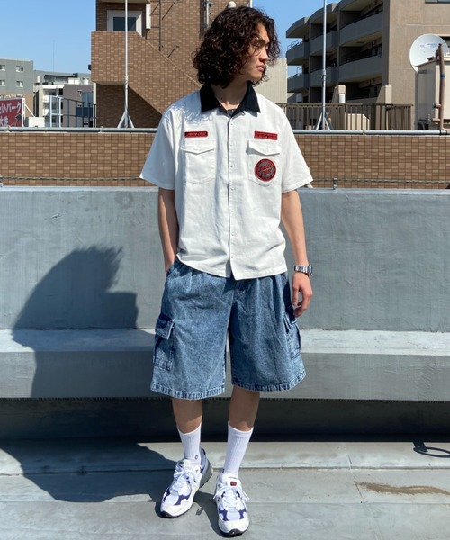 SANTA CRUZ（サンタクルーズ）の「【ムラサキスポーツ限定】SANTACRUZ/サンタクルーズ SC PATCHES WORK SHIRT シャツ 502231205（シャツ/ブラウス・メンズ・ブラック/ホワイト/ベージュ・M/L/XL）」の17枚目の写真
