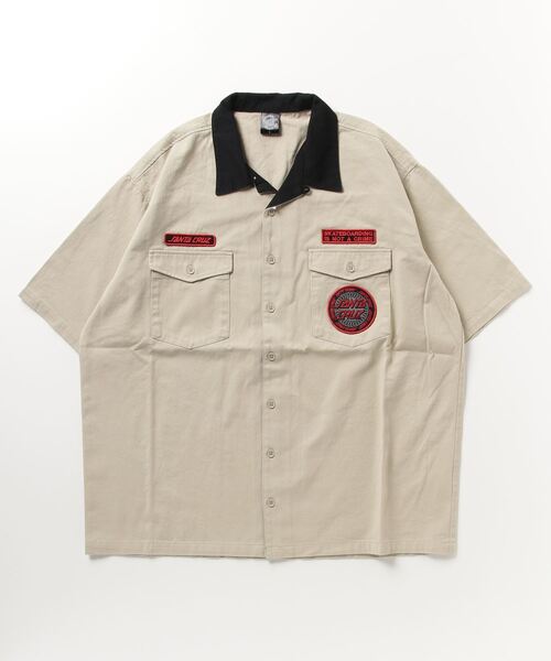 SANTA CRUZ（サンタクルーズ）の「【ムラサキスポーツ限定】SANTACRUZ/サンタクルーズ SC PATCHES WORK SHIRT シャツ 502231205（シャツ/ブラウス・メンズ・ブラック/ホワイト/ベージュ・M/L/XL）」の13枚目の写真