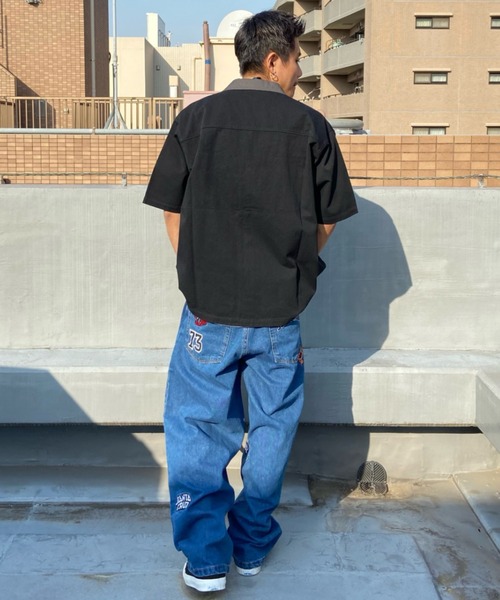 SANTA CRUZ（サンタクルーズ）の「【ムラサキスポーツ限定】SANTACRUZ/サンタクルーズ SC PATCHES WORK SHIRT シャツ 502231205（シャツ/ブラウス・メンズ・ブラック/ホワイト/ベージュ・M/L/XL）」の6枚目の写真