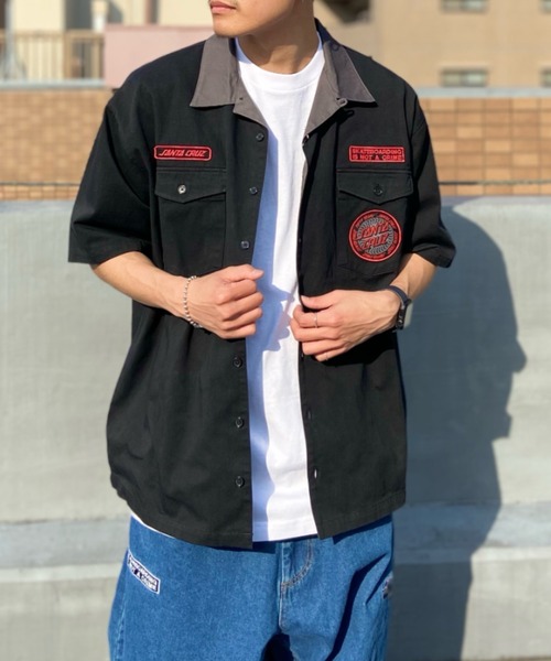 SANTA CRUZ（サンタクルーズ）の「【ムラサキスポーツ限定】SANTACRUZ/サンタクルーズ SC PATCHES WORK SHIRT シャツ 502231205（シャツ/ブラウス・メンズ・ブラック/ホワイト/ベージュ・M/L/XL）」の19枚目の写真