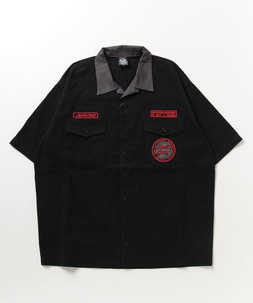 SANTA CRUZ（サンタクルーズ）の「【ムラサキスポーツ限定】SANTACRUZ/サンタクルーズ SC PATCHES WORK SHIRT シャツ 502231205（シャツ/ブラウス・メンズ・ブラック/ホワイト/ベージュ・M/L/XL）」の12枚目の写真