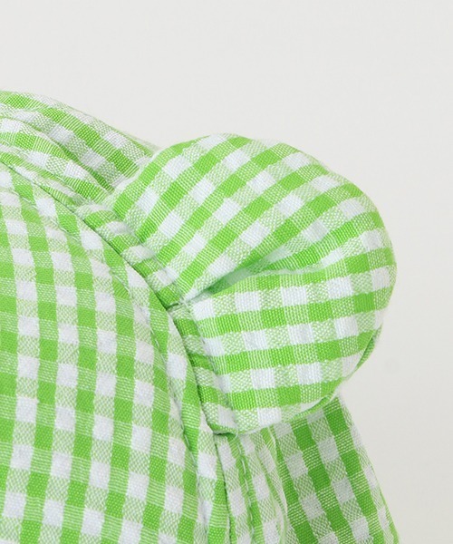 by LOVEiT（バイラビット）の「クマ耳ギンガムチェックキャップ（キャップ・キッズ・ブラック/グリーン/ラベンダー・M/L）」の14枚目の写真