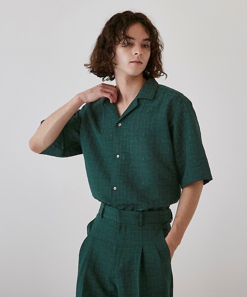 tk.TAKEO KIKUCHI(ティーケータケオキクチ)の「◆シャドウジャガードオープンカラーシャツ(シャツ/ブラウス・メンズ・オレンジ系その他5/ブラック系3/ダークグリーン系3・03/02)」の18枚目の写真