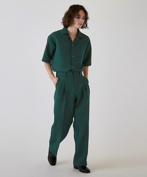 tk.TAKEO KIKUCHI(ティーケータケオキクチ)の「◆シャドウジャガードオープンカラーシャツ(シャツ/ブラウス・メンズ・オレンジ系その他5/ブラック系3/ダークグリーン系3・03/02)」の19枚目の写真