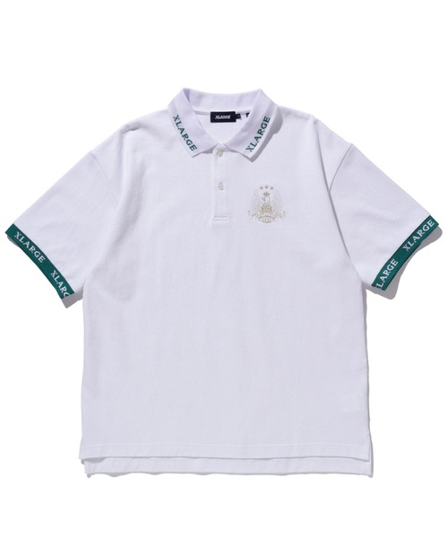 XLARGE(エクストララージ)の「JACQUARD LOGO POLO SHIRT(Tシャツ/カットソー・メンズ・ブラック/ホワイト/ネイビー・S/M/L/XL)」の1枚目の写真