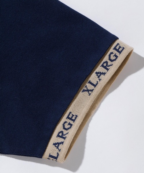 XLARGE(エクストララージ)の「JACQUARD LOGO POLO SHIRT(Tシャツ/カットソー・メンズ・ブラック/ホワイト/ネイビー・S/M/L/XL)」の6枚目の写真