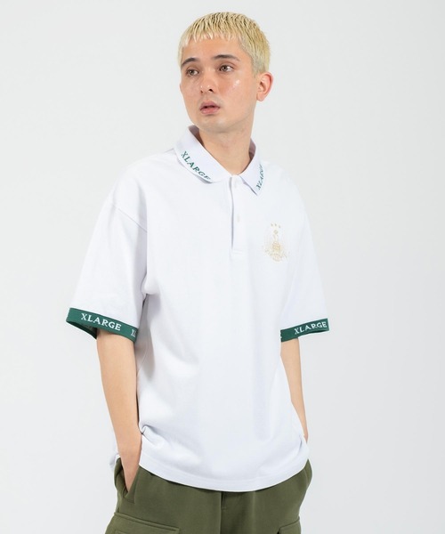 XLARGE(エクストララージ)の「JACQUARD LOGO POLO SHIRT(Tシャツ/カットソー・メンズ・ブラック/ホワイト/ネイビー・S/M/L/XL)」の16枚目の写真