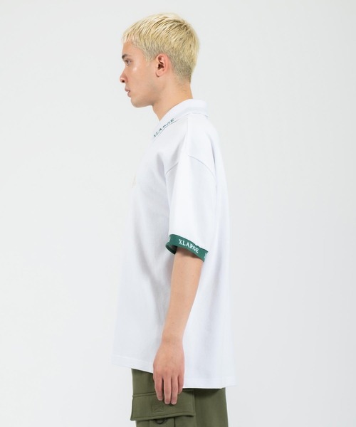 XLARGE(エクストララージ)の「JACQUARD LOGO POLO SHIRT(Tシャツ/カットソー・メンズ・ブラック/ホワイト/ネイビー・S/M/L/XL)」の9枚目の写真