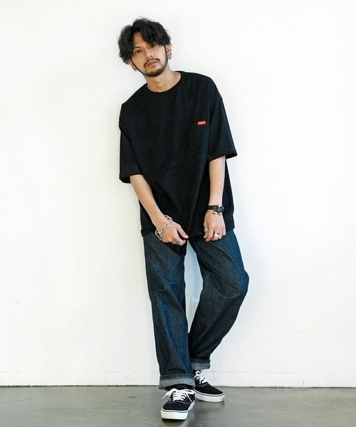 Leyline(レイライン)の「【Leyline】ビッグシルエットポケットTシャツ/bs pocket tee(Tシャツ/カットソー・メンズ・ブラック/ホワイト/グリーン/ベージュ・MEDIUM/LARGE/X-LARGE)」の7枚目の写真