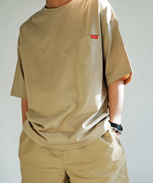 Leyline(レイライン)の「【Leyline】ビッグシルエットポケットTシャツ/bs pocket tee(Tシャツ/カットソー・メンズ・ブラック/ホワイト/グリーン/ベージュ・MEDIUM/LARGE/X-LARGE)」の10枚目の写真