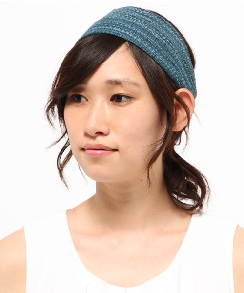 チャイハネ（チャイハネ）の「【チャイハネ】サワティヘアバンド（ユニセックス）（ヘアバンド・レディース・ブラック/カーキ/ターコイズブルー/ホワイト・FREE）」の11枚目の写真