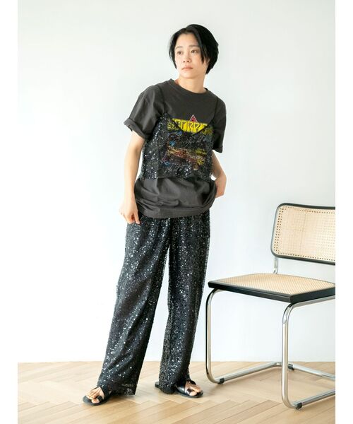 Ungrid（アングリッド）の「SCORPIONSロゴTee（Tシャツ/カットソー・レディース・チャコールグレー・FREE）」の7枚目の写真