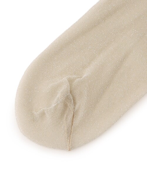 UNTITLED（アンタイトル）の「◆シアーラメソックス（ソックス/靴下・レディース・ライトベージュ/ブラック/ブロンズ・99）」の5枚目の写真