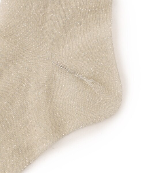 UNTITLED（アンタイトル）の「◆シアーラメソックス（ソックス/靴下・レディース・ライトベージュ/ブラック/ブロンズ・99）」の6枚目の写真
