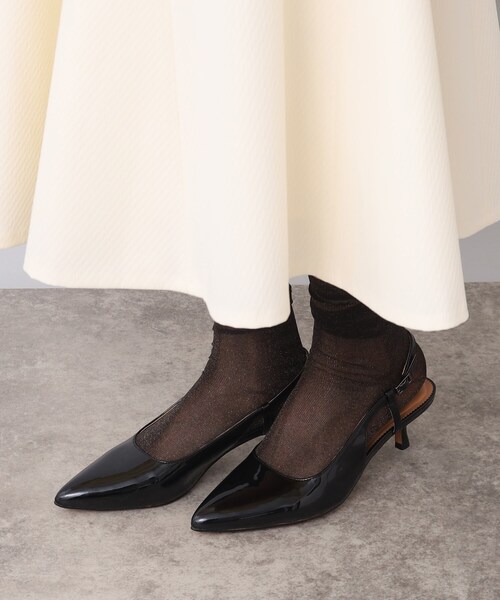 UNTITLED（アンタイトル）の「◆シアーラメソックス（ソックス/靴下・レディース・ライトベージュ/ブラック/ブロンズ・99）」の9枚目の写真