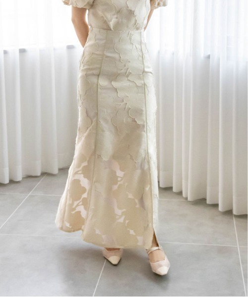 RANDA（ランダ）の「フラワージャガードナロースカート（スカート・レディース・ブルー/ピンク/イエロー・0/1）」の10枚目の写真