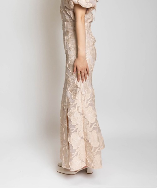 RANDA（ランダ）の「フラワージャガードナロースカート（スカート・レディース・ブルー/ピンク/イエロー・0/1）」の16枚目の写真