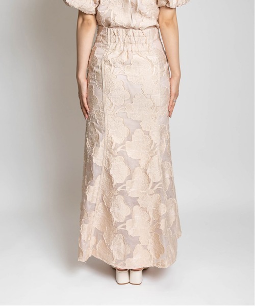 RANDA（ランダ）の「フラワージャガードナロースカート（スカート・レディース・ブルー/ピンク/イエロー・0/1）」の17枚目の写真