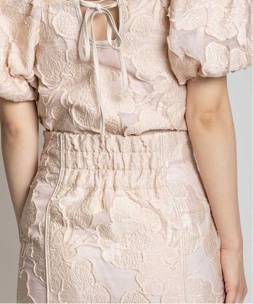 RANDA（ランダ）の「フラワージャガードナロースカート（スカート・レディース・ブルー/ピンク/イエロー・0/1）」の19枚目の写真